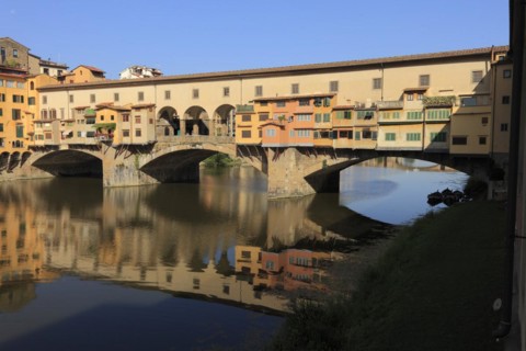 Reflection of the Ponte Vecchio in the Arno