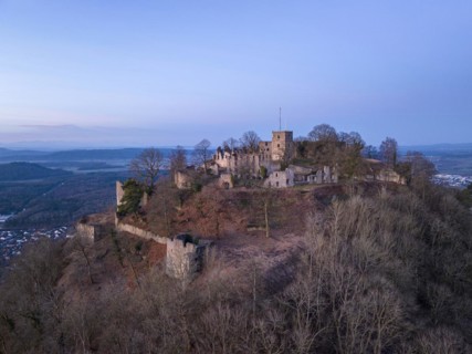 The Hohentwiel castle ruins in Morgenroete