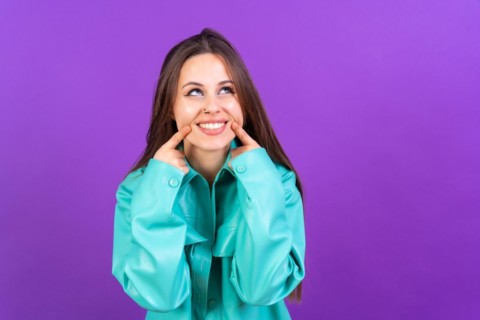 Close up portrait of young woman
