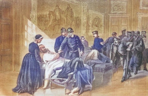 King Wilhelm I in the palace hospital at Versailles