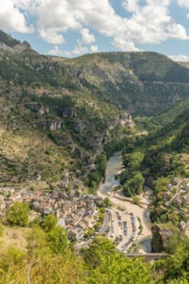 The village of Sainte-Enimie in the Gorges du Tarn