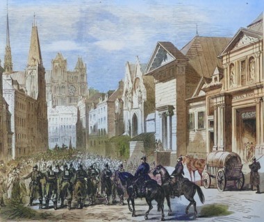 Invasion of the German troops in Amiens after the battle with Moreuil
