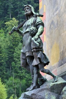 Statue of Swiss medieval folk hero William Tell