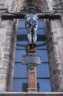 Large Jesus Cross at the Sebaldus Church