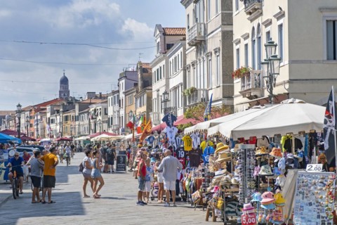Tourists and gift shops