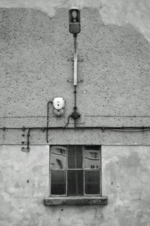 Wall of an old granary in Ueckermuende County Western Pomerania Greifswald Mecklenburg-Western Pomerania Germany Europe