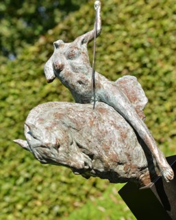 Artwork in the landscape park in south-east Drenthe