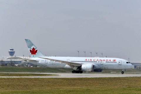 Air Canada with tower