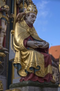 Figure at the Beautiful Fountain: St. Gregory