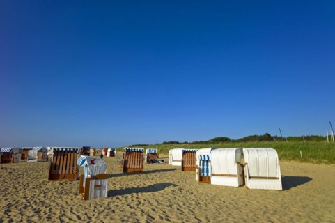 Early summer on the beach of Cuxhaven Sahlenburg