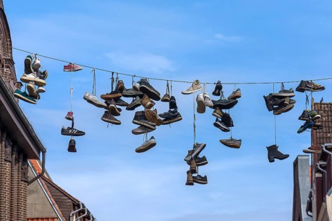 New street art Shoefiti