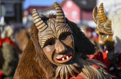 Geissentaeler Narrenzunft from Menzenschwand at the big carnival procession