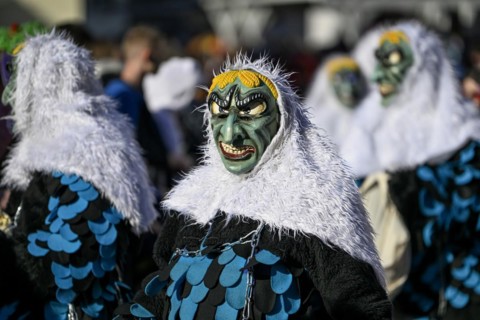 Narrenzunft Stangenbachgeister from Oberkirch-Zusenhofen at the Great Carnival Parade