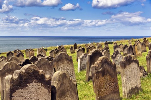 Gravestones overlooking the sea