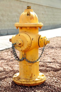 Fire hydrant in Williams on Route 66. Williams