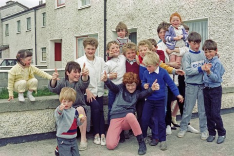 Happy children posing for the camera