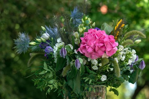 Colourful bouquet of flowers