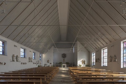 Interior of the St. Larentius Church built in the 1950s