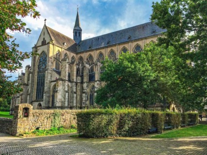 Altenberg Cathedral Bergische Dom former monastery church of 12th century Cistercian abbey with patrocinium of St. Marys Assumption