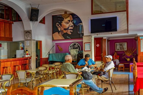 Cafe Royal Interior Mindelo on Sao Vicente Island Cape Verde