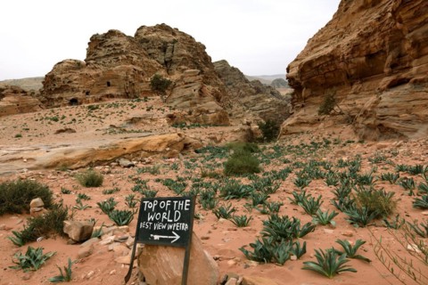 Way to the viewpoint in Ad-Deir