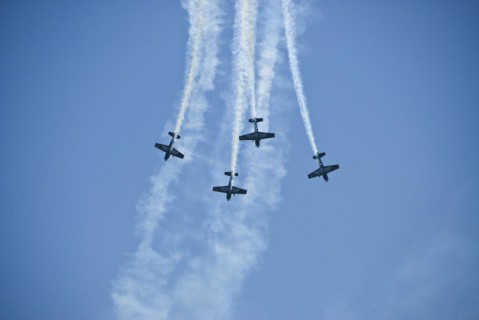The blades aerobatic team
