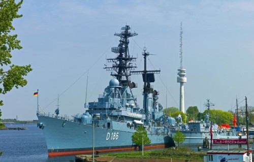 Frigate Moelders in the German Naval Museum of Wilhelmshaven