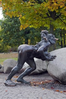 The witch Wadelinde at the Hexentanzplatz