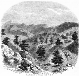 Mountain landscape in Lebanon