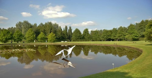 Artwork in the landscape park in south-east Drenthe