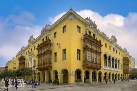 Balconies on the Plaza de Armas