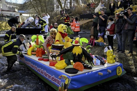 Zuber 100 Jahre Goldbaer on the river Schiltach
