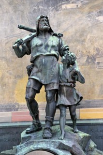 Statue of Swiss medieval folk hero William Tell