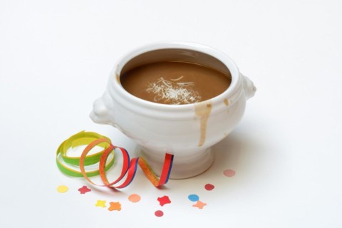 Basler Mehlsuppe, the soup is traditionally eaten at Fasnacht, Basel, Switzerland, Europe