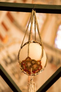 Ostrich egg found in Ottoman made mosques in Istanbul