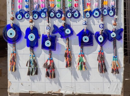 Evil eye bead as Amulet souvenir from Turkey