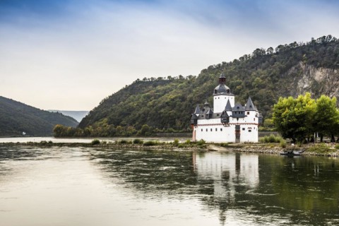Pfalzgrafenstein Castle, Kaub, Upper Middle Rhine Valley, UNESCO World Heritage Site, Rhineland-Palatinate, Germany, Europe