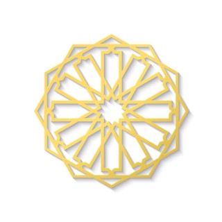 Islamic golden ornament, vector illustration