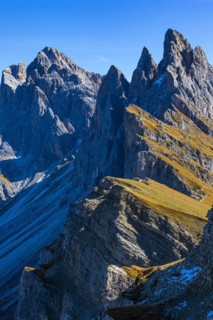 Geisler Group with the Sas Rigais peak, Val Gardena, Dolomites, South Tyrol, Italy, Europe