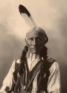 White Buffalo, Chief of the Cheyenne Tribe, after a painting by F.A.Rinehart, 1899, Historic, digitally restored reproduction of an original from the period