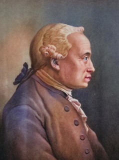 Immanuel Kant was a German philosopher, Historical, digitally restored reproduction of a 19th century original