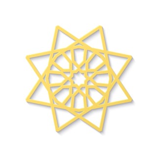Islamic golden ornament, vector illustration