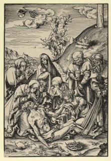 The Lamentation, from The Passion Narrative, painting by Lucas Cranach the Elder, 4 October 1472, 16 October 1553, one of the most important German painters, graphic artists and letterpress printers o...