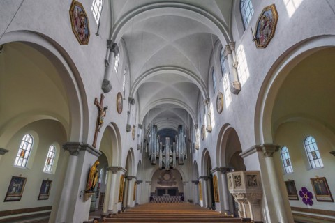 Neo-Romanesque Parish Church of St. Anne in Lehel, Munich, Bavaria, Germany, Europe