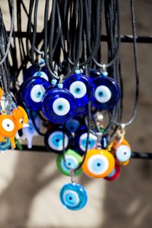 Evil eye bead as Amulet souvenir from Turkey