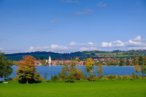Riegsee, Pfaffenwinkel, Upper Bavaria, Bavaria, Germany, Europe