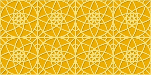 Islamic gold ornament vector seamless pattern
