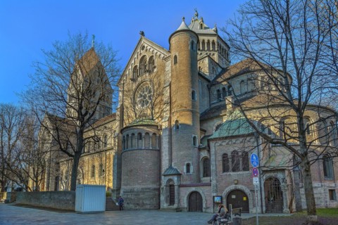 Neo-Romanesque Parish Church of St. Anne in Lehel, Munich, Bavaria, Germany, Europe