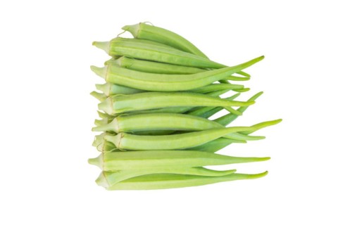Fresh green okra