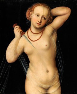 Lucretia with the Dagger, Traditionally the work is considered to be a portrait of Lucretia Borgia, daughter of Pope Alexander VI. It shows an unknown lady in the guise of the ancient goddess of sprin...